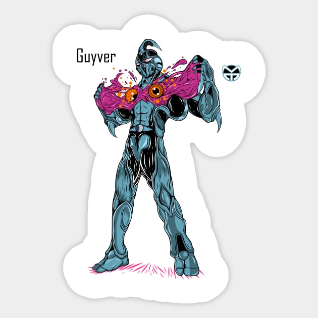 Guyver Unit 1 Sticker by Roadkill